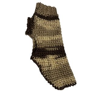 Handmade crocheted doggy sweater outfit see measurements brown & tan